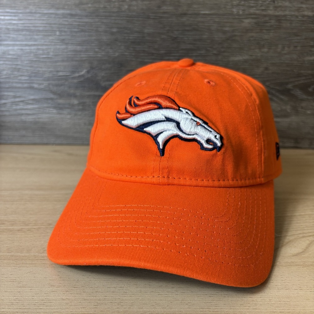 Denver Broncos Hat Cap Strap Back Womens Orange NFL Football 9Twenty New Era